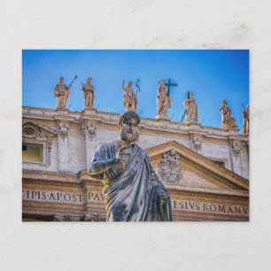 Cartão Postal Rua. Apóstolo Basilica de Peter, Cidade Vaticano,