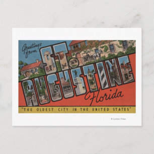Cartão Postal Rua. Augustine, Flórida - Grandes Cenas de Letra 2
