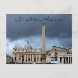 Cartão Postal Rua, Basicila de Peter, cidade sagrada de Vaticano