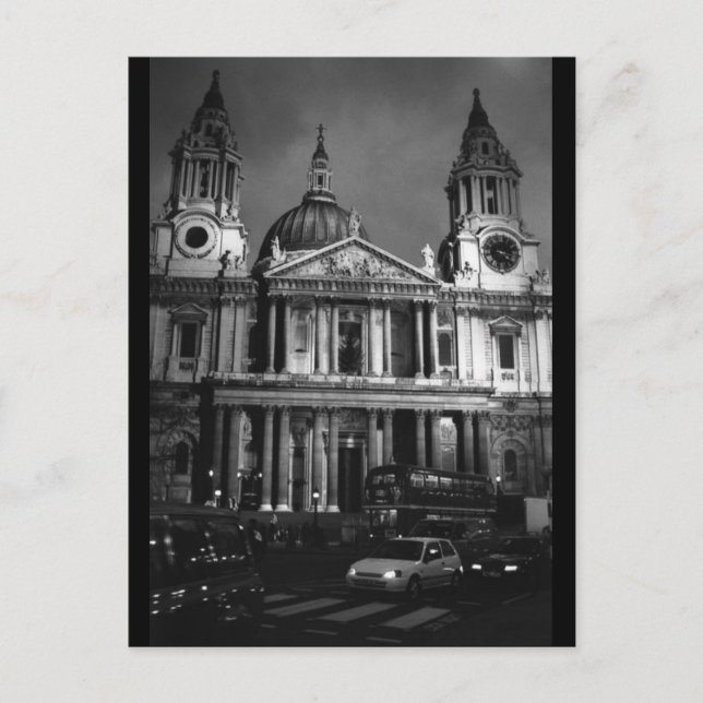 Cartão Postal Rua. Catedral de Paul (cartão postal) (Frente)