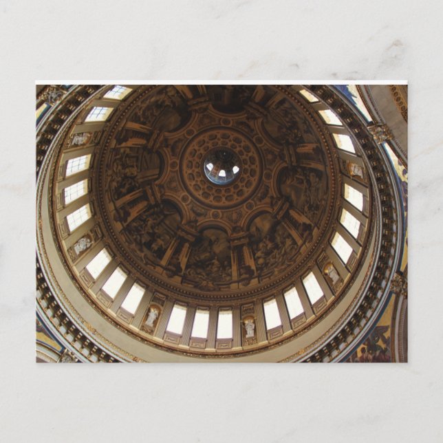 Cartão Postal Rua. Catedral de Paul, Londres (Frente)