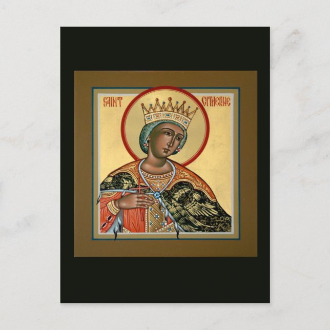 Cartão Postal Rua. Catherine Prayer Card (Frente)