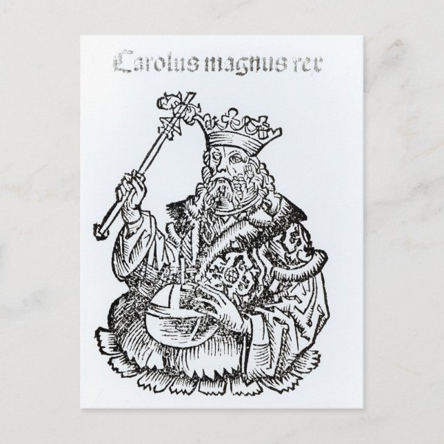 Cartão Postal Rua. Charles de Liber Chronicarum. (Frente)
