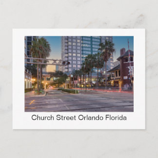 Cartão Postal Rua Church Orlando Flórida – Centro Histórico