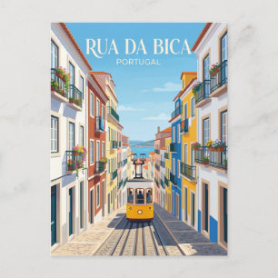 Cartão Postal Rua da Bica Portugal