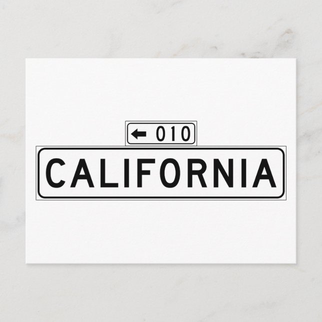 Cartão Postal Rua da Califórnia, Sinal da Rua São Francisco (Frente)