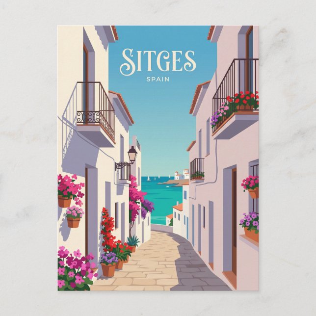 Cartão Postal Rua da Mãe de Deus Espanha (Frente)