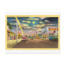 Rua da Praia à Noite em Savin Rock, CT