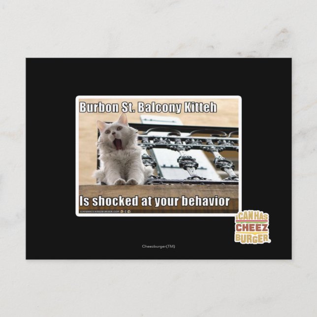 Cartão Postal Rua de Burbon. (Frente)