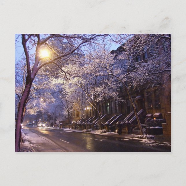 Cartão Postal Rua de inverno (Frente)