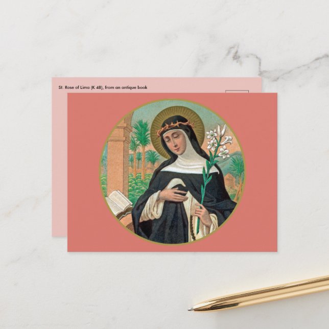 Cartão Postal Rua de Lima (Detalhe; K 48) (Frente/Verso In Situ)