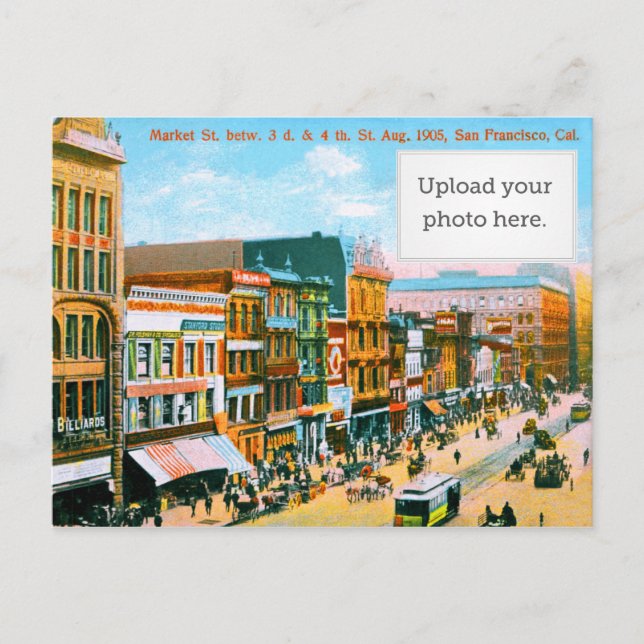 Cartão Postal Rua de mercado. 3d e 4ª Ruas (Frente)