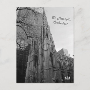 Cartão Postal Rua de NY. E. Catedral de Patrick
