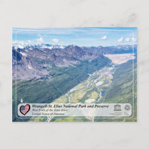 Cartão Postal Rua de Wrangell, Parque Nacional e Reserva de Elia