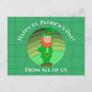 Cartão Postal Rua, dia de Patrick, aflora o duende irlandês