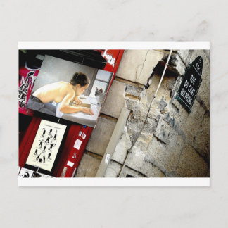 Cartão Postal Rua do Gato de Pesca - Paris