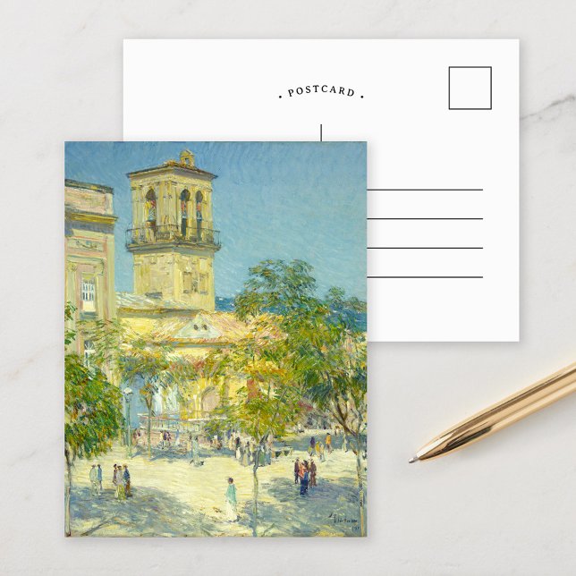 Cartão Postal Rua do Grande Capitão | Childe Hassam (Criador carregado)