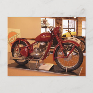 Cartão Postal Rua do Museu MOTO de Moto de Moto Jawa 250 Vintage