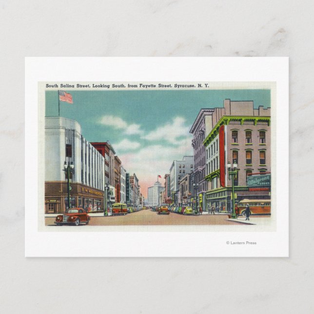 Cartão Postal Rua do Salina de S da rua de Fayette (Frente)