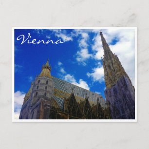 Cartão Postal rua efens vienna azul