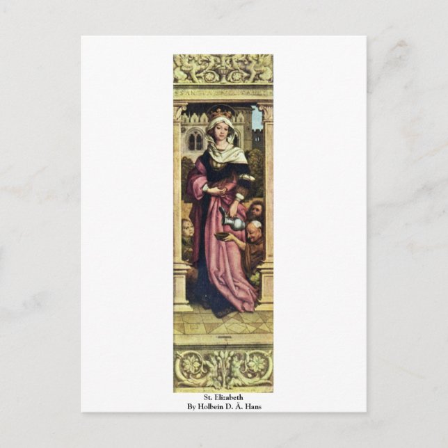 Cartão Postal Rua. Elizabeth By Holbein D. Ä. Hans (Frente)