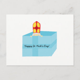 Cartão Postal Rua Engraçada, Nicholas Dutch Sinterklaas Kids Art