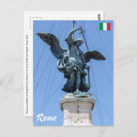 Rua: estátua Michael - Castel Sant'Angelo top, Rom