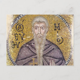 Cartão Postal Rua. Euthymius o ícone do mosaico bizantino Excele