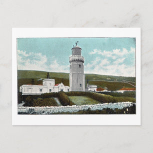 Cartão Postal Rua, Farol de Catherine, Ilha de Peso 1905