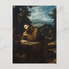 Cartão Postal Rua. Francis de Assisi, amante dos animais