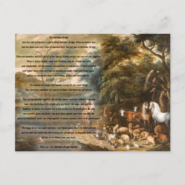 Cartão Postal Rua. Francis de Assisi e a Ponte do Arco-íris (Frente)