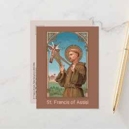 Cartão Postal Rua. Francis of Assisi, Pater Seraphicus (SAU 040)
