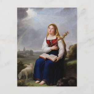 Cartão Postal Rua: Genevieve, Elisabeth Vigee Le Brun