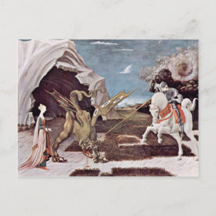 Cartão Postal Rua George Lutando Contra O Dragão Por Uccello Pao