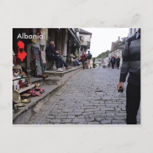 Cartão Postal Rua Gjirokastër, Albânia