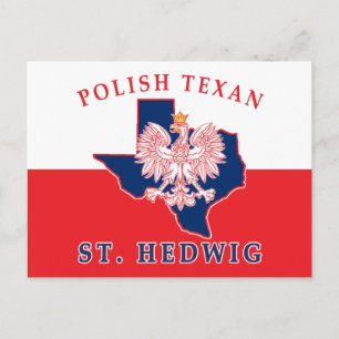 Cartão Postal Rua: Hedwig Texan Polonês