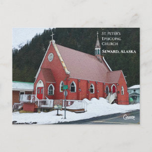 Cartão Postal Rua. Igreja Episcopal de Peter - Cartão-postal