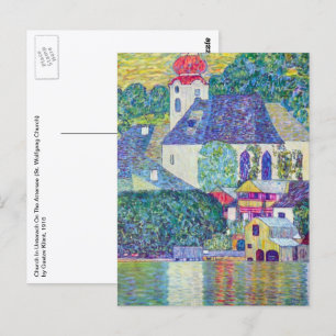 Cartão Postal Rua: Igreja Wolfgang por Gustav Klimt, Arte Vitori