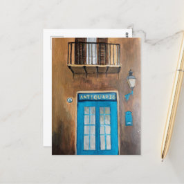 Cartão Postal Rua italiana | Sicília | VIAGEM | Porta