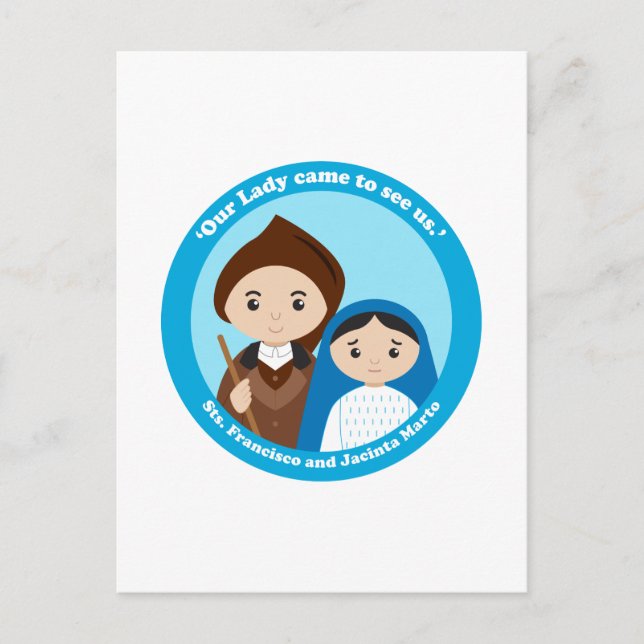 Cartão Postal Rua. Jacinta e Rua. Francisco Marto (Frente)