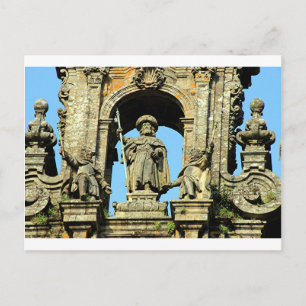 Cartão Postal Rua James, Catedral de Santiago de Compostela, Esp