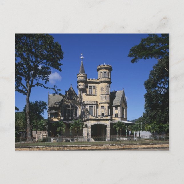 Cartão Postal Rua James, Porto de Espanha, Trinidade, Caribe (Frente)