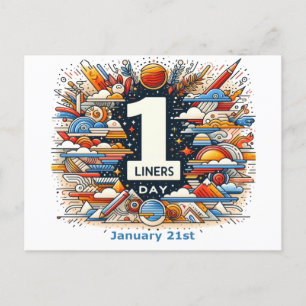 Cartão Postal Rua Jan 210 - Um dia de liners