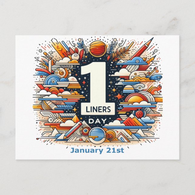 Cartão Postal Rua Jan 210 - Um dia de liners (Frente)