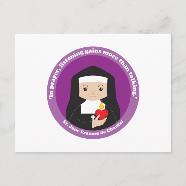 Cartão Postal Rua, Jane Frances de Chantal. (Frente)