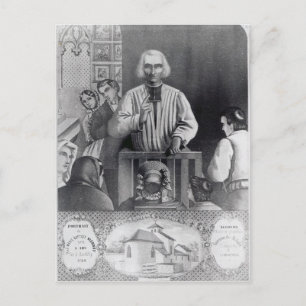 Cartão Postal Rua. Jean-Marie Vianney pregando, século XIX