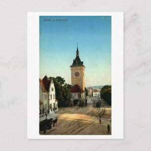 Cartão Postal Rua Johannthor Basel Suiça Vintage