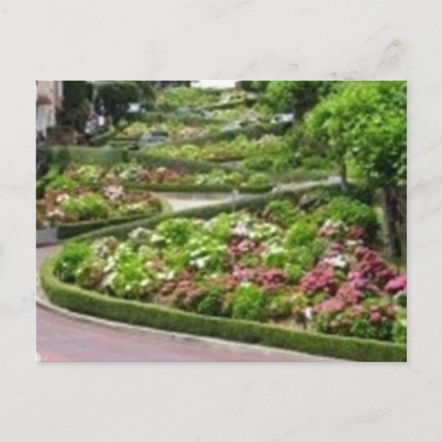 Cartão Postal Rua Lombardi em San Fransico (Frente)