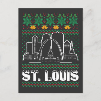 Cartão Postal Rua Louis Missouri Ugly Christmas