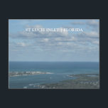 Cartão Postal Rua Lucie Inlet Florida Arial View<br><div class="desc">Deseje amigos e saudações familiares da Flórida com estes cartões postais de viagem. Eles apresentam uma visão aérea das Ruas. Fotografia Lucie Inlet por Victoria Grigaliunas. Use os campos modelo para adicionar seu texto personalizado. Cartões postais de turismo encantadores da Rua de Porto. Lucie Martin County nos Estados Unidos da...</div>